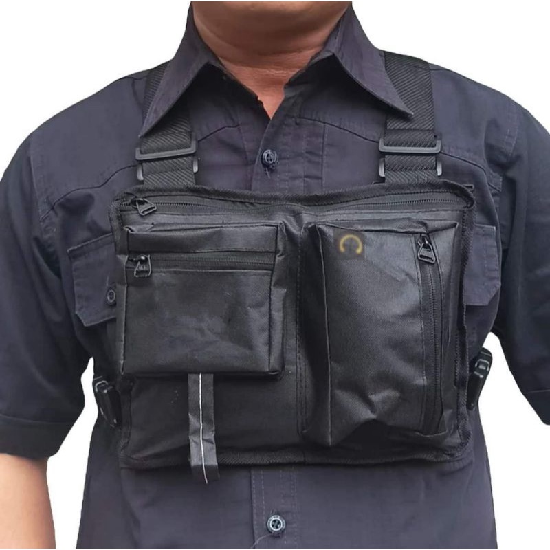 tas dada-tas sepeda-taa motor-tas tutup dada-chest bag-tas rompi dada-tas rompi angin bn