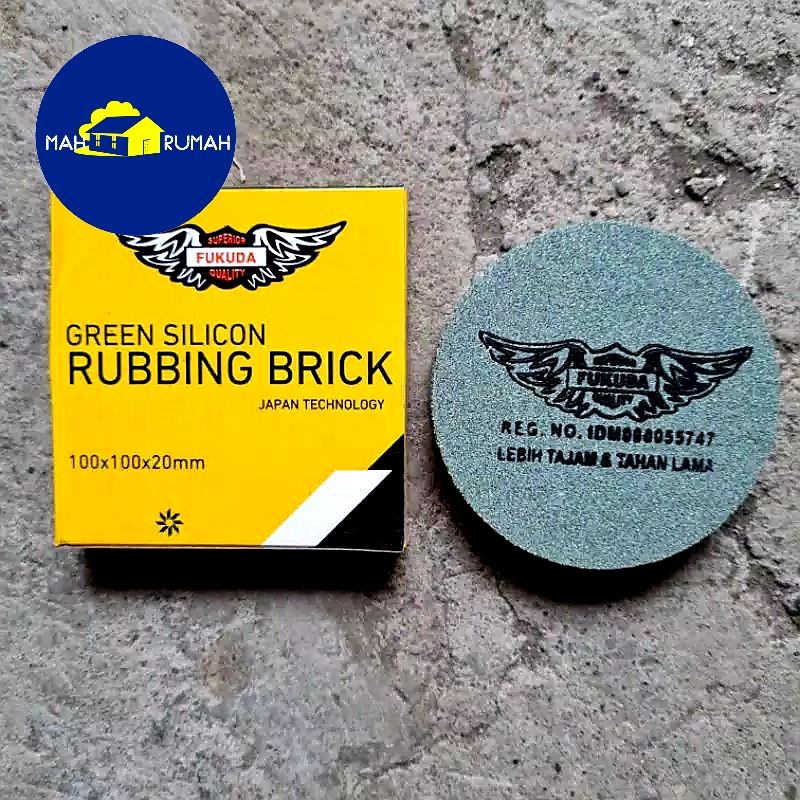 BATU GOSOK KACA Asah Asahan Silikon Silicone Carbide 4&quot; 4inch 100mm - FUKUDA