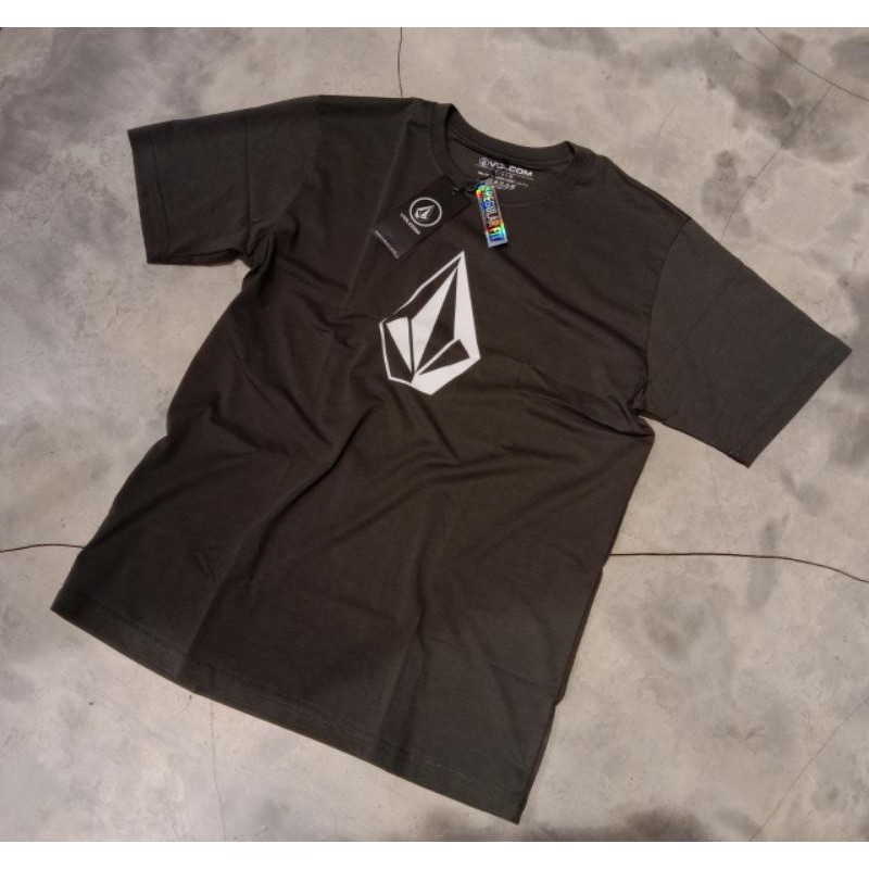 Kaos Volcom New Season Basic Logo stone