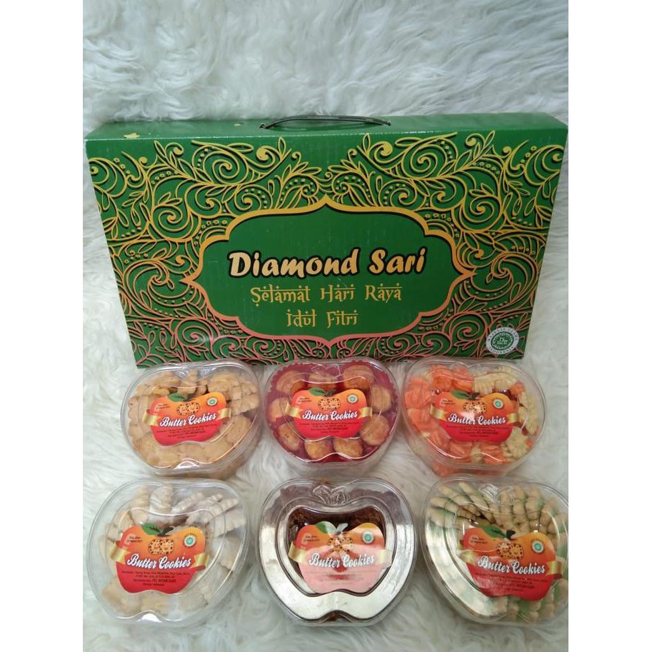 

Paket kue Lebaran isi 6 Toples Diamond Sari Harga Promo Distributor