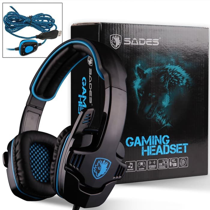 Headset Gaming SADES SA 901 Earphone Gaming SADES Headphone Gaming ...