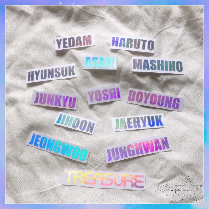 [kstuffind] TREASURE STICKER NAMA HOLOGRAM MURAH TREASURE HOLO STICKER HOLO STIKER TREASURE