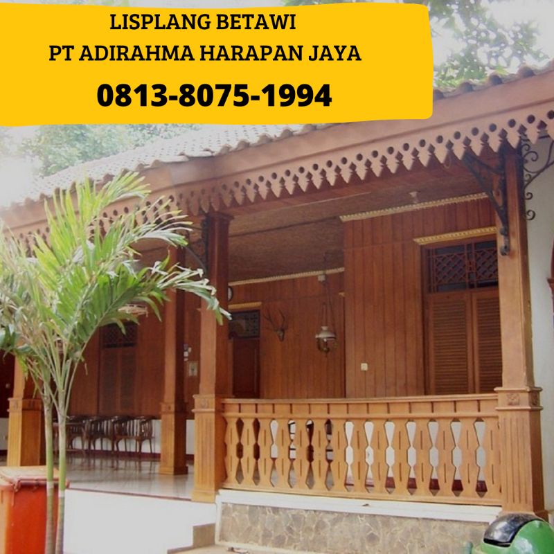 LISPLANG KAYU BETAWI/LISPLANG KAYU MOTIF