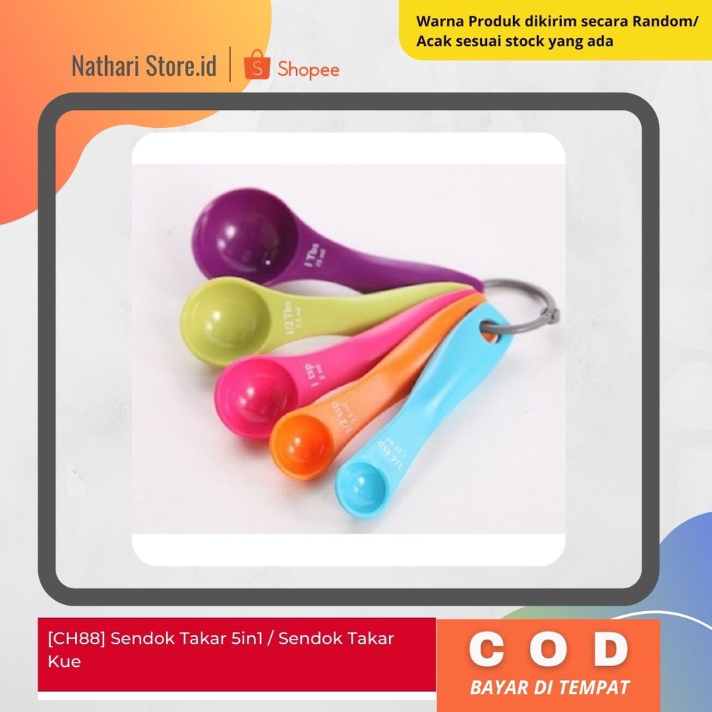 Sendok Takar 5in1 / Sendok Takar Kue / Sendok Takar Gram / Sendok Takaran Kue