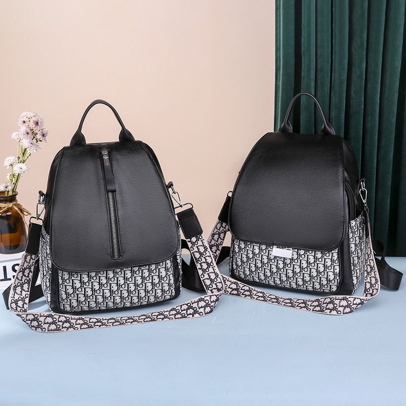 DZAKIRA L6577 TAS RANSEL MOTIF DIOR SEKOLAH KULIAH HANGOUT TERBARU IMPORT PREMIUM