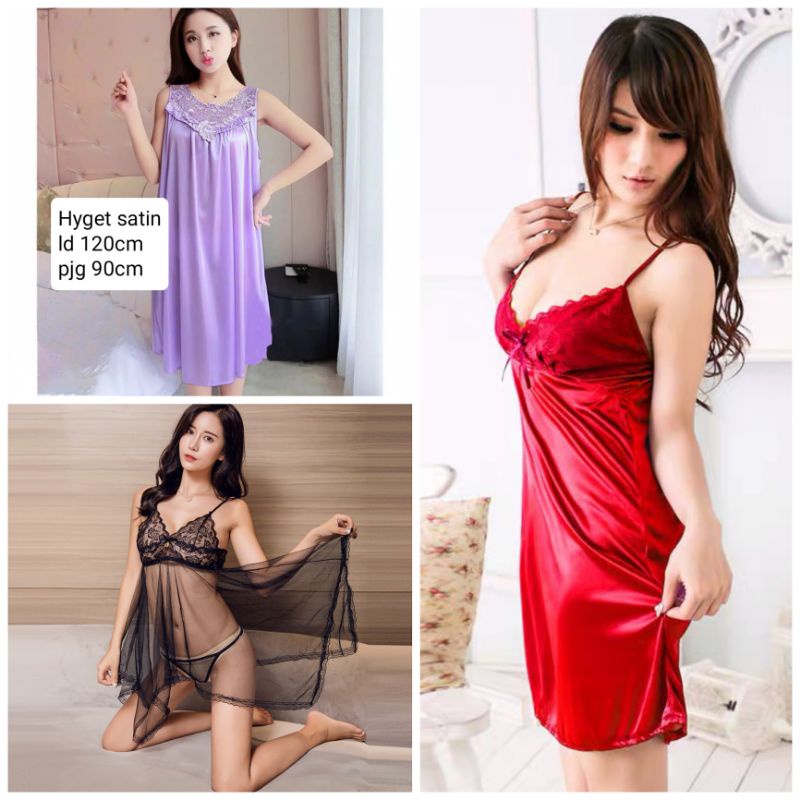 LINGERIE SEXY DRESS MINI DRESS,BAJU TIDUR SEXY