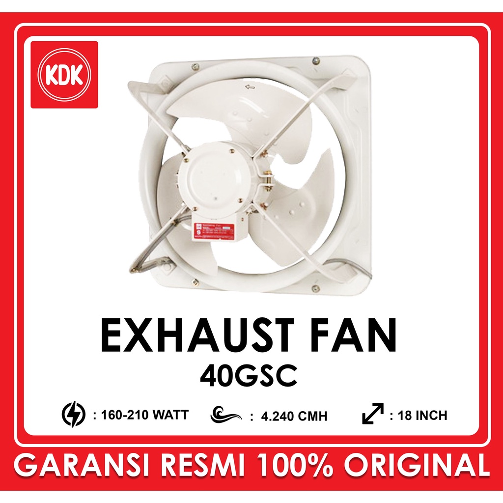 KDK 40GSC – Industrial Exhaust Fan 40cm Kipas Angin Hisap Kantor Gedung Pabrik