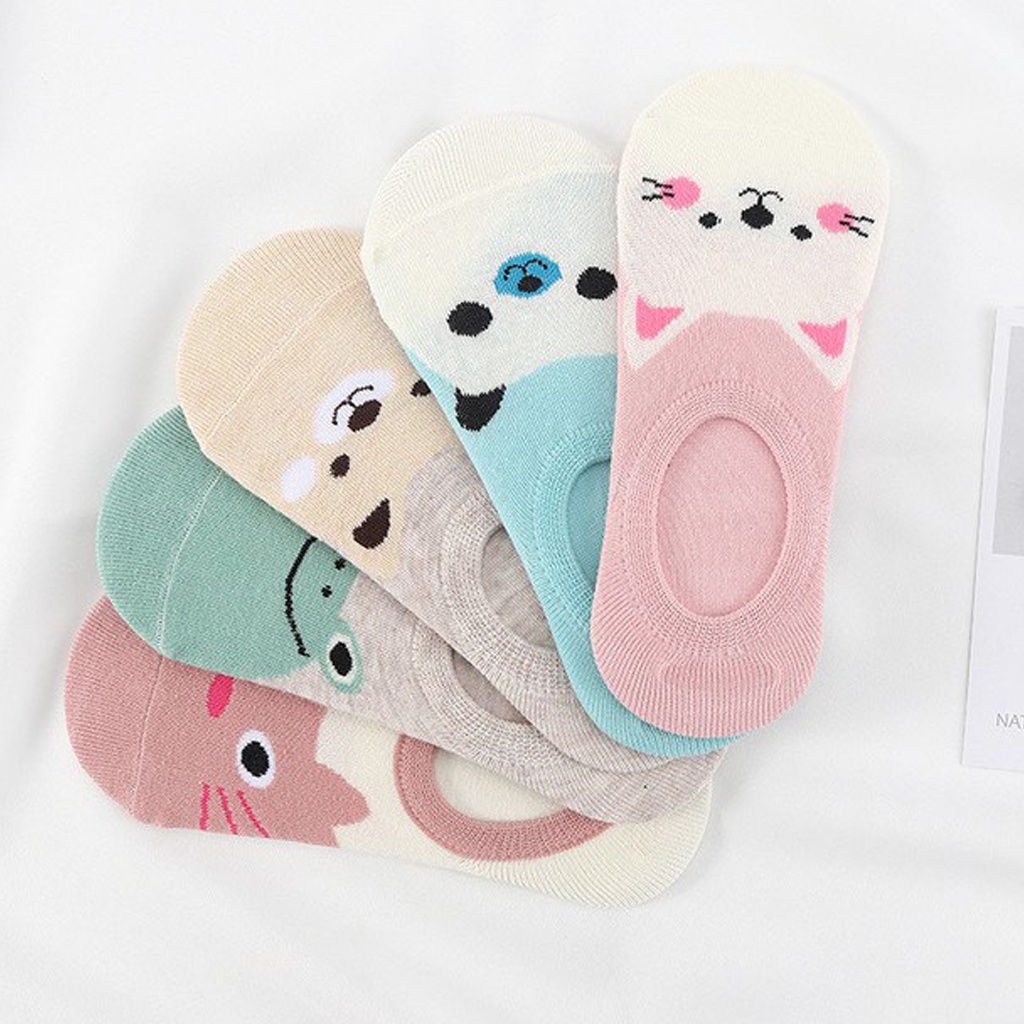 BRGUNIK Kaos Kaki Socks Wanita Karakter Motif Cute Lucu Unik Import KK020