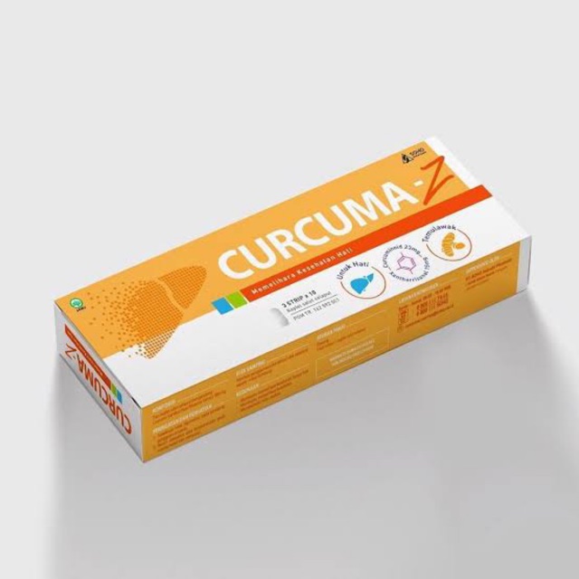 Curcuma-Z kemasan box isi 3 strip @10 kaplet (total 30 tablet) 30s curcumaz curcuma z curcuma-z