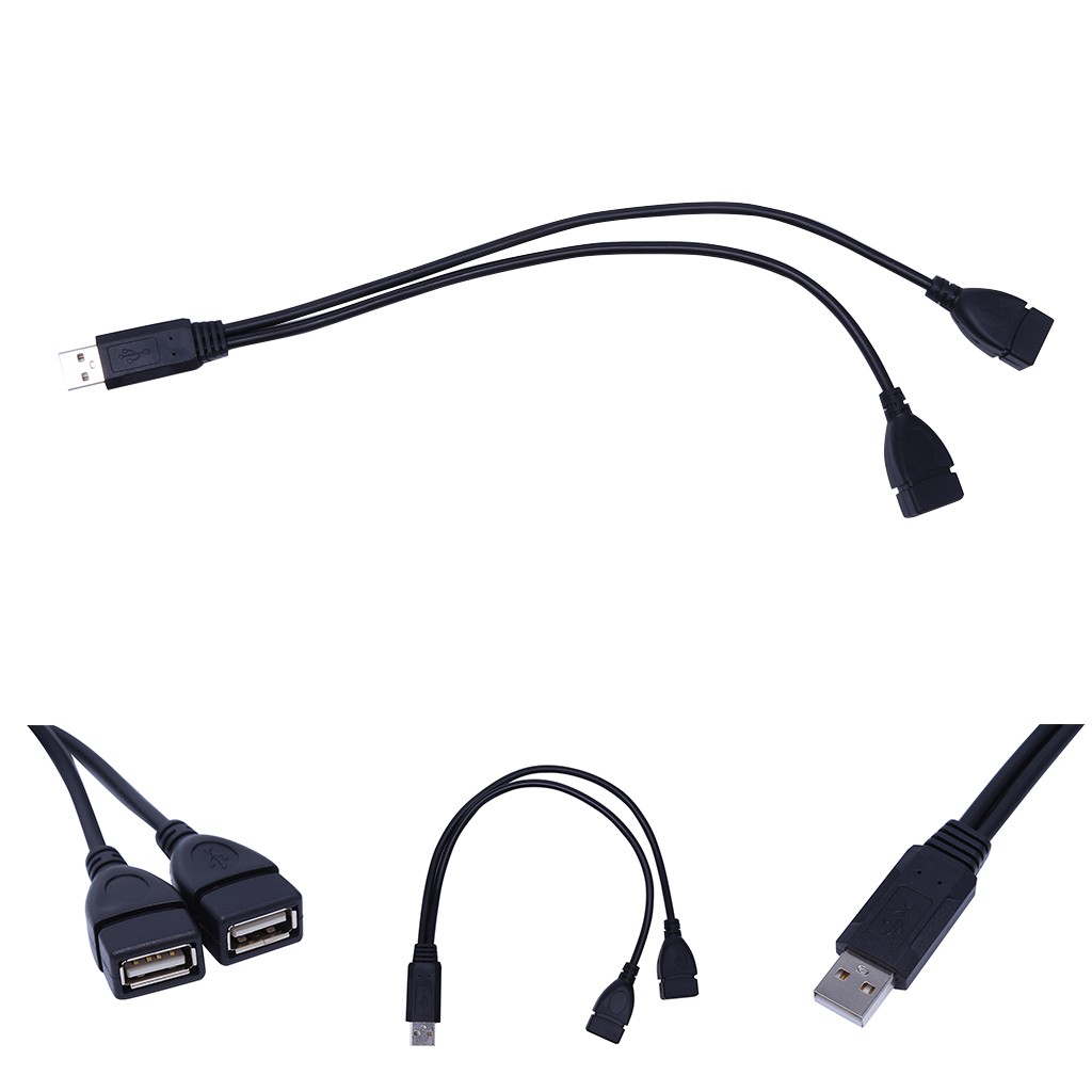 Kabel Data / Charging Splitter USB 2.0 Type A 1 Male to 2 Female