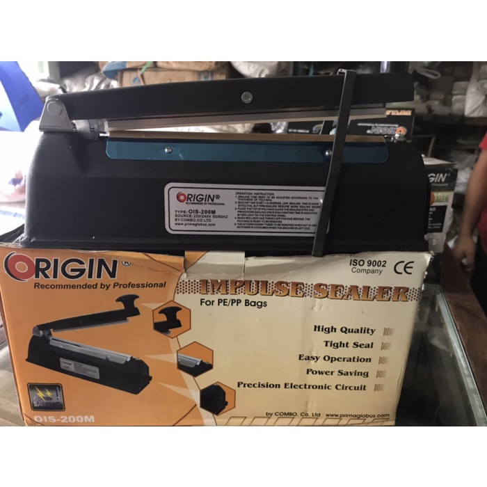 Origin sealer plastik/ Impluse Sealer 20cm body metal