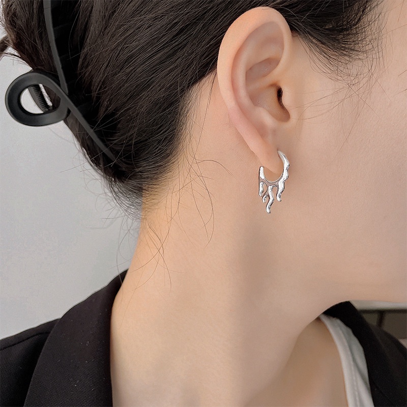 Anting Tusuk Gantung Wanita Desain Geometri Api Gaya Vintage / Punk / Hip Hop Untuk Pesta / Pernikahan / Hadiah