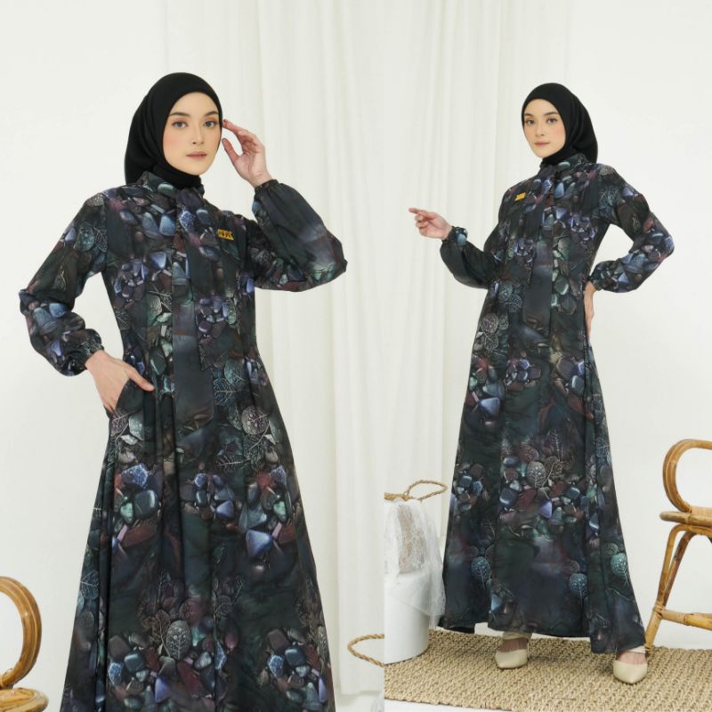 NK BATIK Gamis Wanita Syar'i Alya Dress Jumbo