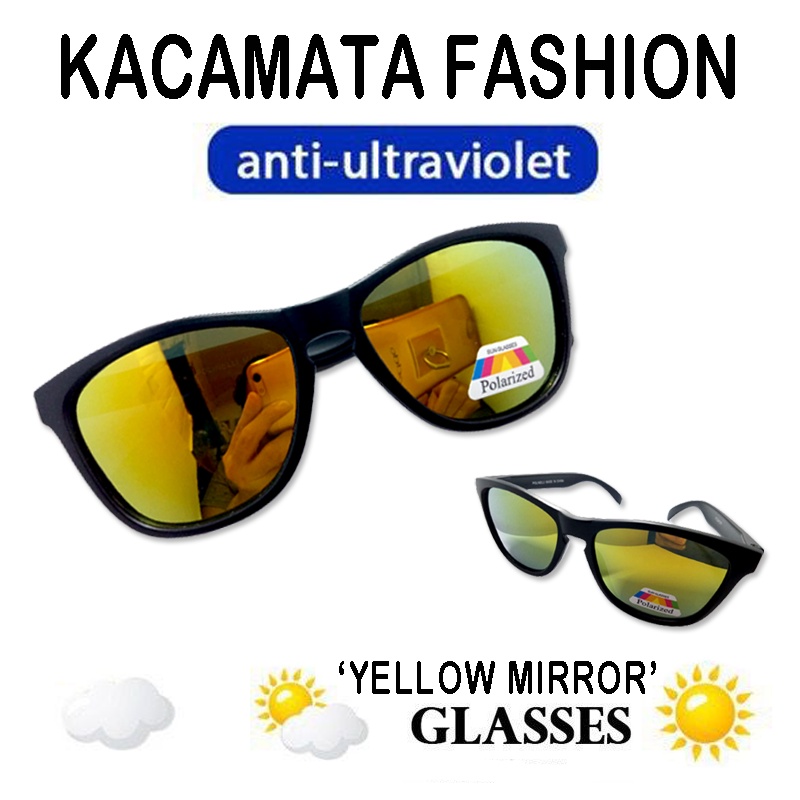 New! Kacamata Polarized Polarised Unisex Pria Wanita / Kaca mata Hitam Gaya Kacamata Fashion Korea