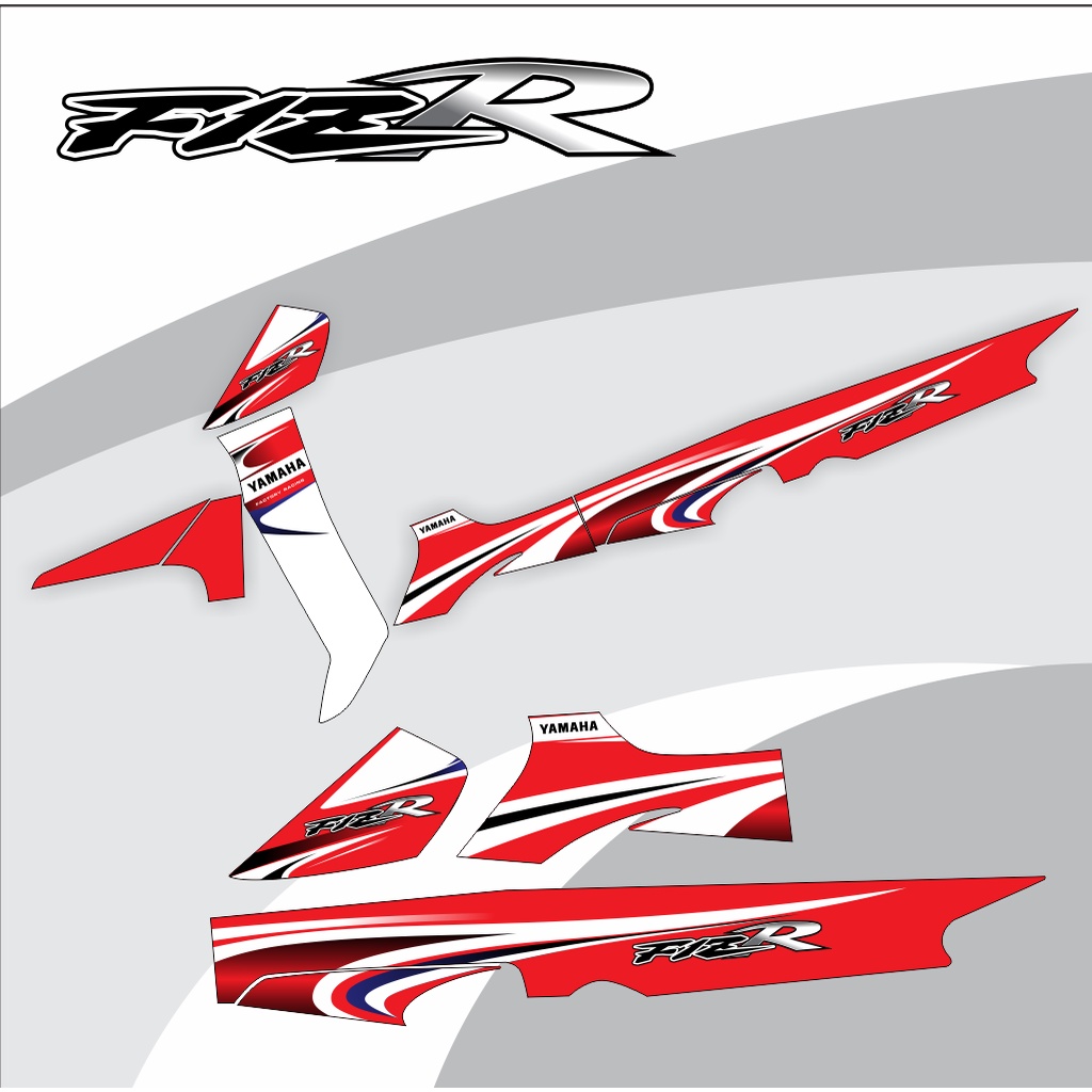 STRIPING FIZR CUSTOM MERAH 017 FIZ R VARIASI