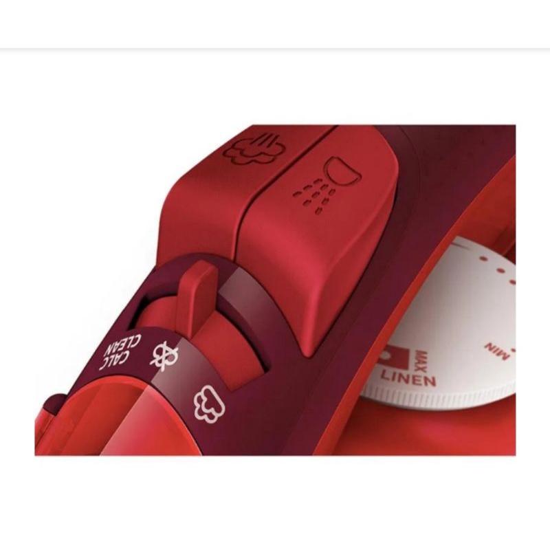 PHILIPS Setrika Listrik Uap/ Steam Iron Terbaru Anti Lengket GC1424/45 800Watt Red