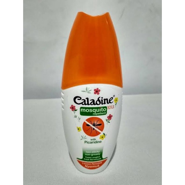 ORIGINAL CALADINE MOSQUITO REPELLENT 100 ML SPRAY / LOTION ANTI NYAMUK CALADIN 10 LT