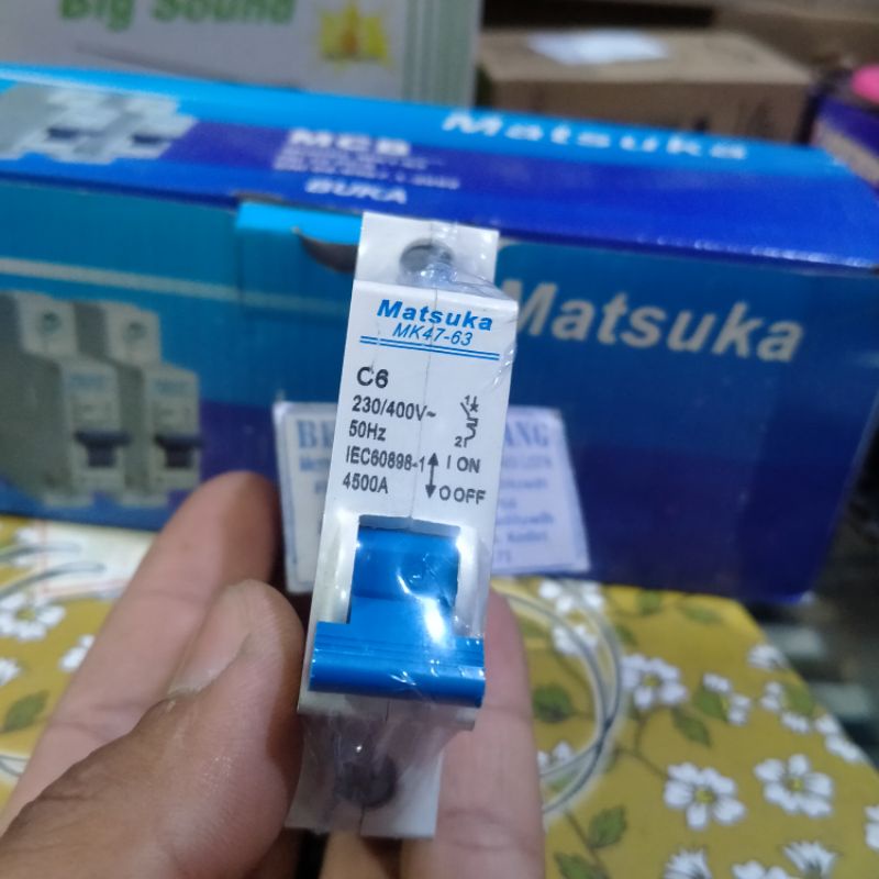 MATSUKA MCB MATSUKA 2A 4A 6A 10A 16A 20A 25A 1Phase SNI LMK Grosir