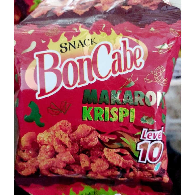 Snack Bon Cabe Makaroni Krispy Renceng 30 gr x 10 pcs / Tiara ecer 2000 15gr x 10pcs