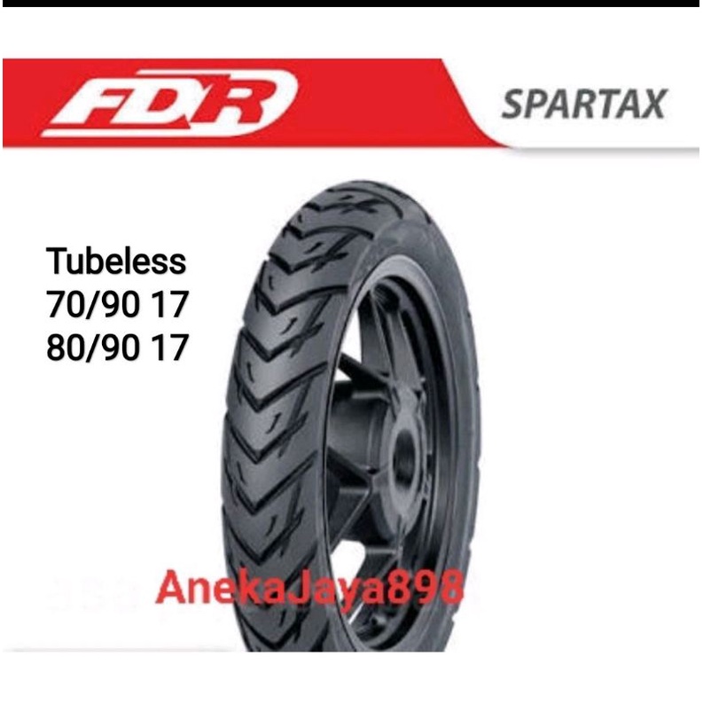 Ban tubeless FDR 70/90-17 , 80/90-17 spartax tubeless