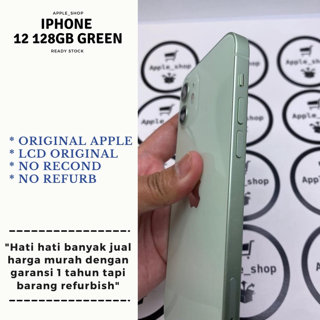 iPhone 12 128gb green Lcd Original Mulus Original Bukan Refurbish / Rekondisi