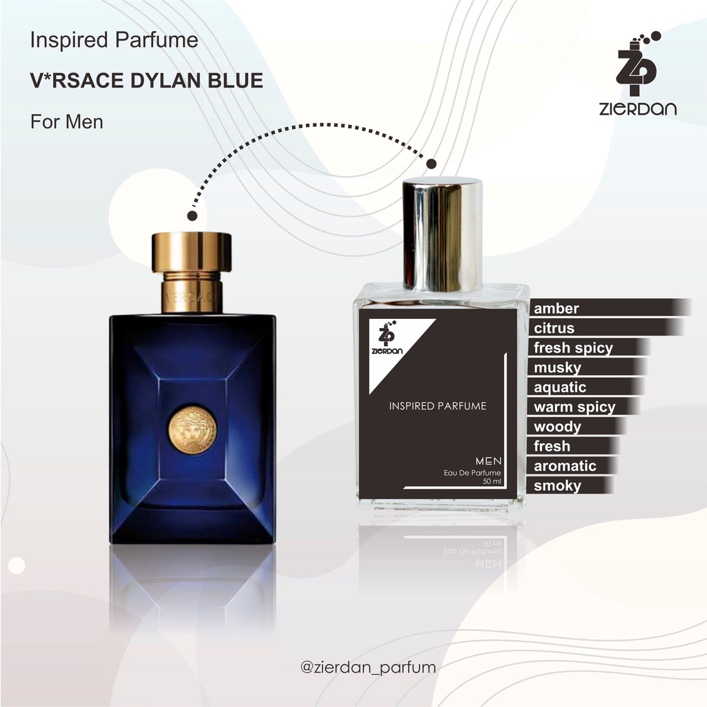 Zierdan Inspired Parfum V*rsace Dylan Blue Parfume Farfum Minyak Wangi Tahan Lama Pria Cowok