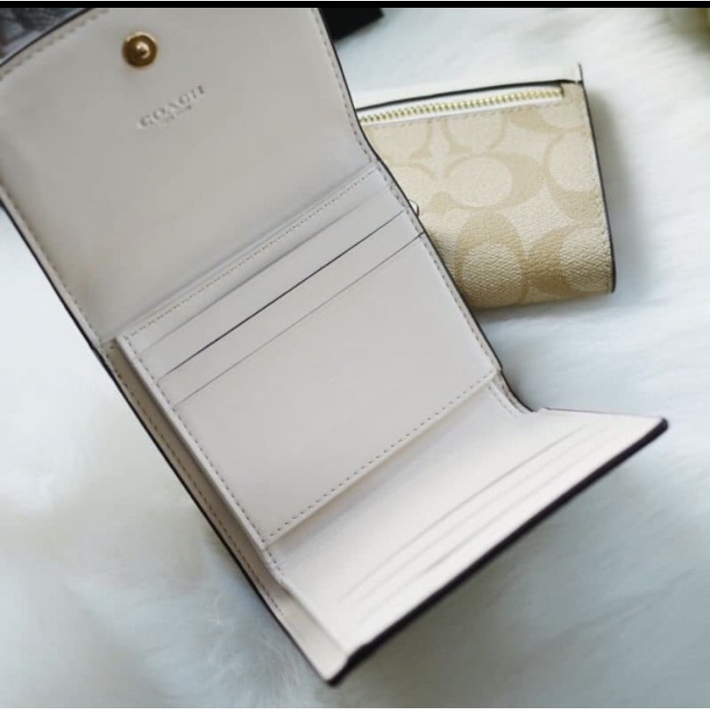 COACH SMALL WALLET IN SIGNATURE ORIGINAL 100%