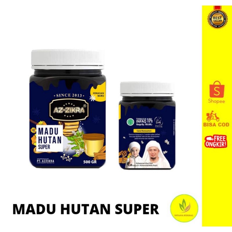 

MADU HUTAN SUPER AZ ZIKRA 500gr/100%MADU HUTAN MURNI/ORIGINAL/TERLARIS