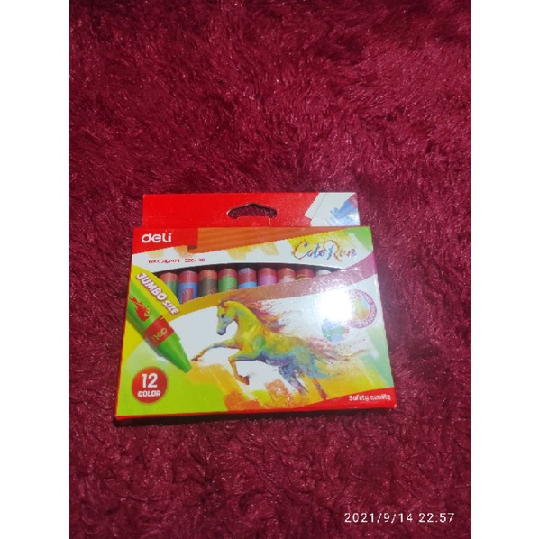 Deli Wax Crayon 12 pcs Jumbo Size