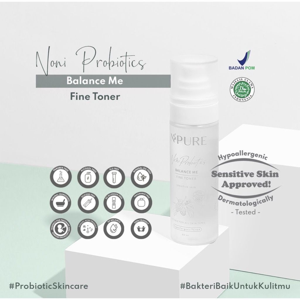 BPOM Npure Noni Probiotics &quot;Balance Me&quot; Fine Toner Wajah Balance Me