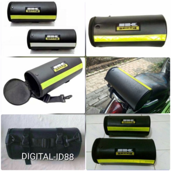 Unik Tabung  Box Jas Hujan Motor  Bagasi Cadangan Merek JK Speed Kecil Limited