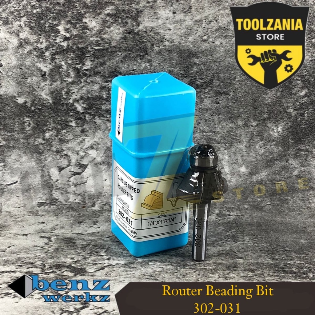 Mata profil / router beading bit 25,4 mm x 1/4" benz werkz ( 302-031 )