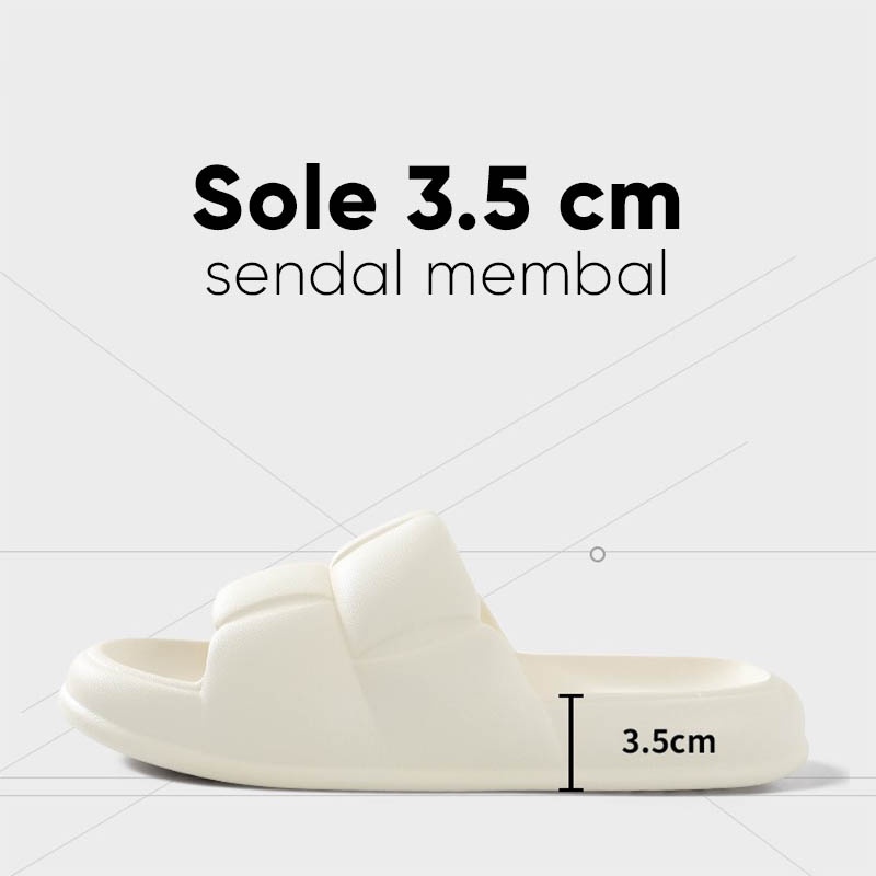 Lazy Bear Sandal Jelly Murah Anti Slip Rumah / Kamar Mandi H04 Sendal Slipper Empuk Comfy Pria Wanita Sandal Jelly Wanita Slop