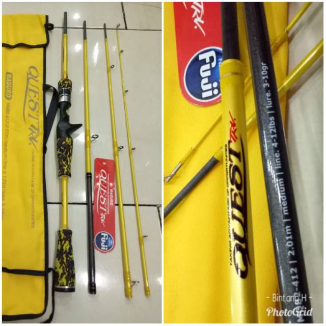 Joran BC MAGURO QUEST TRV MQB2-412 | Travel Rod | Baitcasting | Fuji