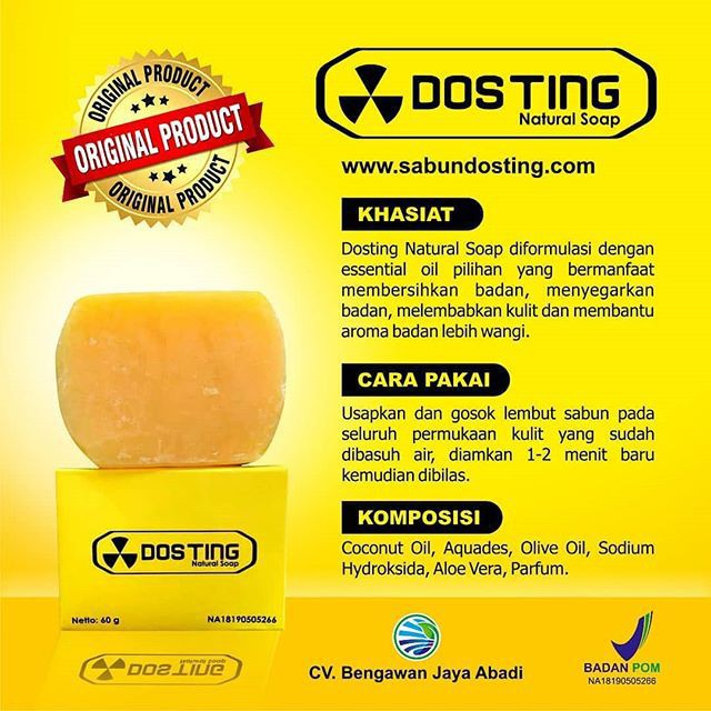 ★ BB ★ DOSTING Whitening Natural Soap Pemutih