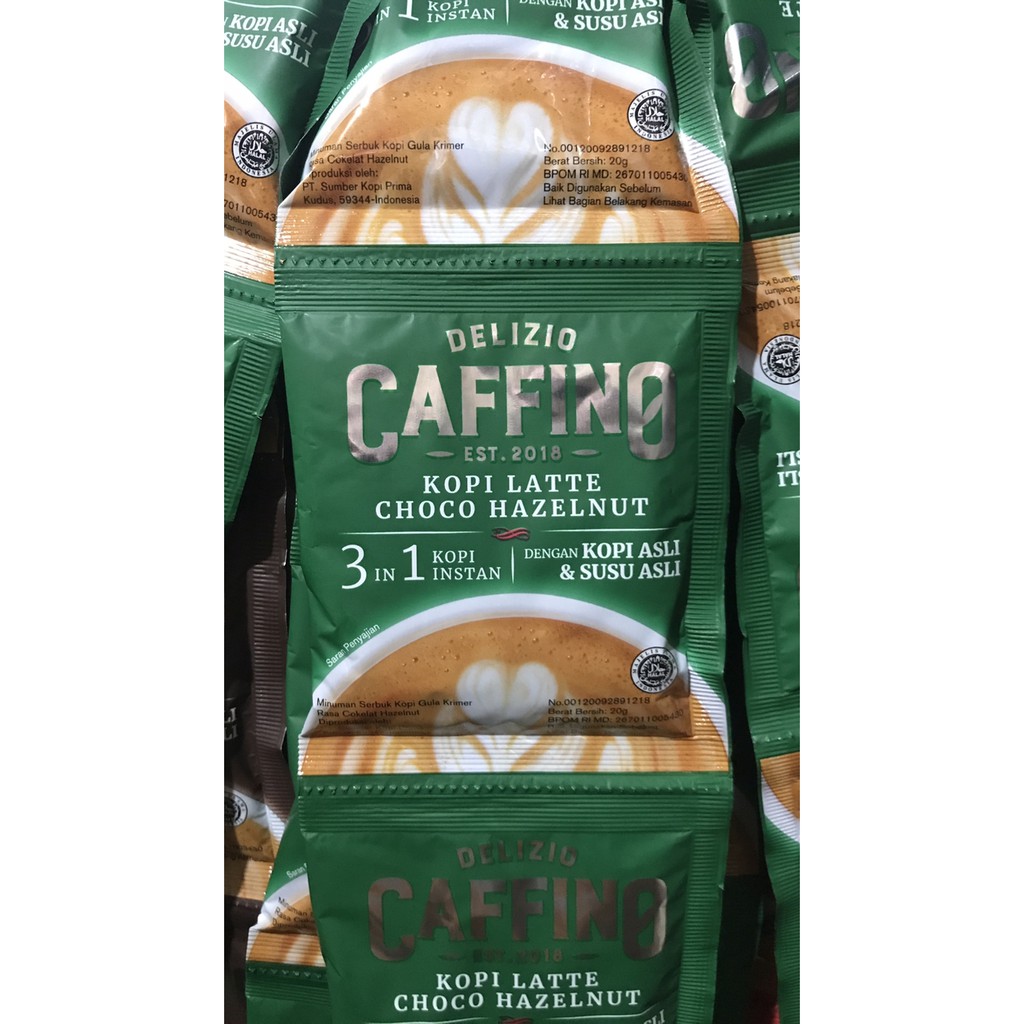

PROMO DELIZIO CAFFINO KOPI LATTE CHOCO HAZELNUT 1 RENCENG 10 SACHET HIJAU TERMURAH