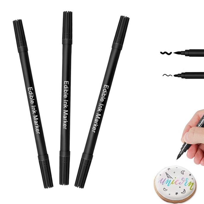 

[[COD]] Edible Pen Black 2 Pcs / Foodwriter Decorating Pen SALE Kode 652