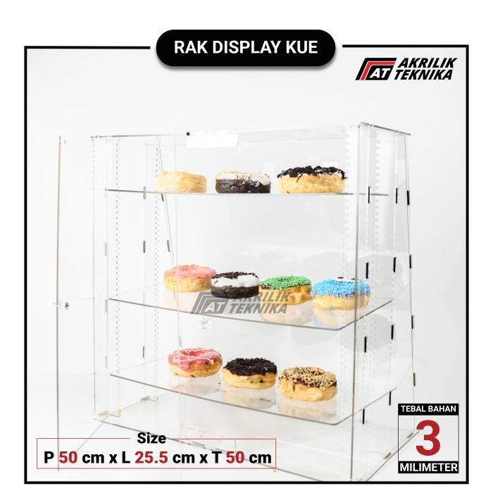 Etalase Etalase / Display Kue / Roti / Makanan Akrilik / Acrylic Toko Display