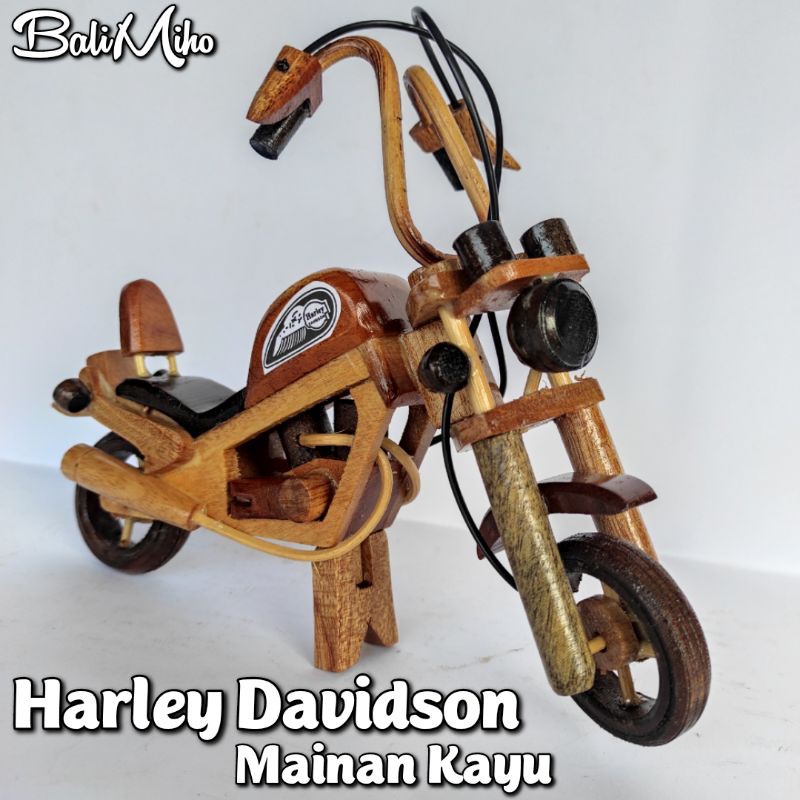 MINIATUR MOTOR HARLEY DAVIDSON KAYU/MAINAN HARLEY/MINIATUR HARLEY/MAINAN MOTOR HARLEY/MOTOR KAYU