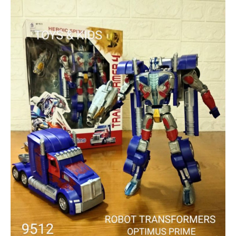 Mainan Robot Transformer Optimus Prime 9512 Shopee Indonesia