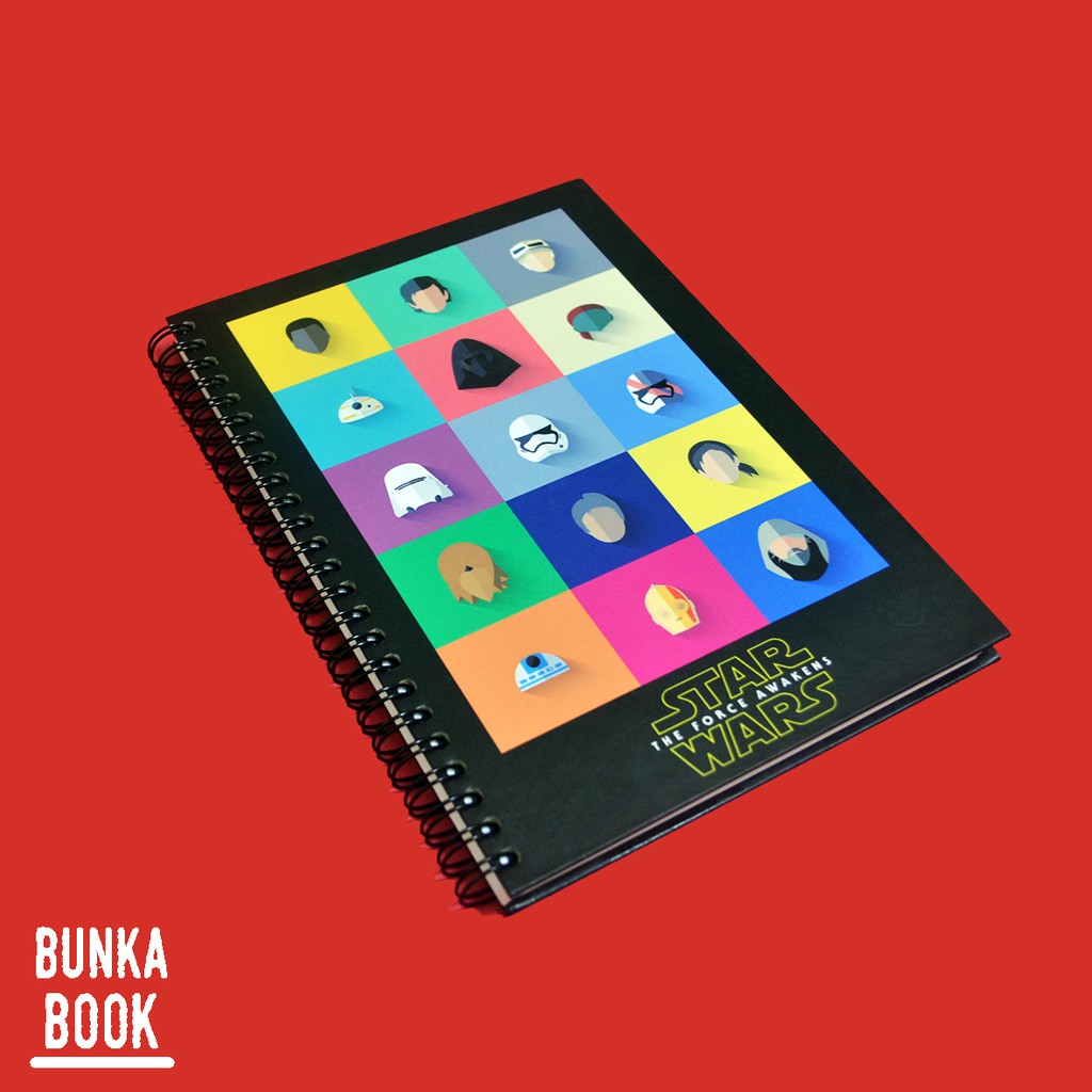 

Note Book Hardcover Ring Star Wars Ukuran A5 Jurnal Agenda Planner Notebook Gift Couple