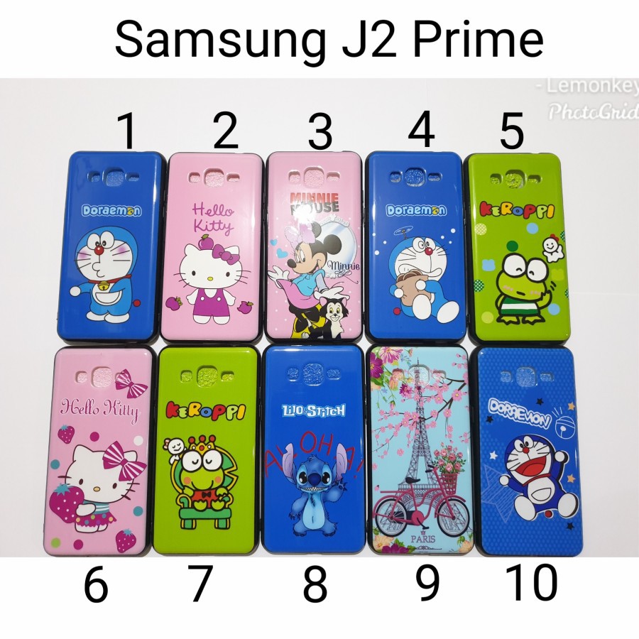 Case Softcase Fuze Hitam Motif Karakter Samsung J2 Prime j2PRIME