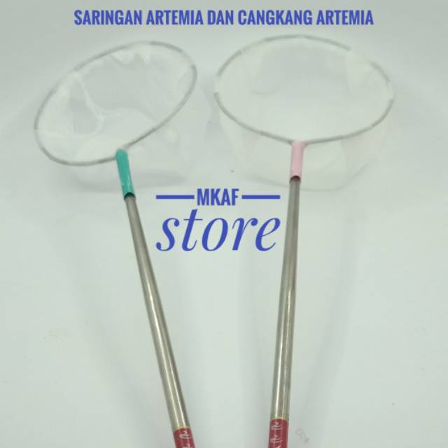 Saringan artemia dan cangkang artemia