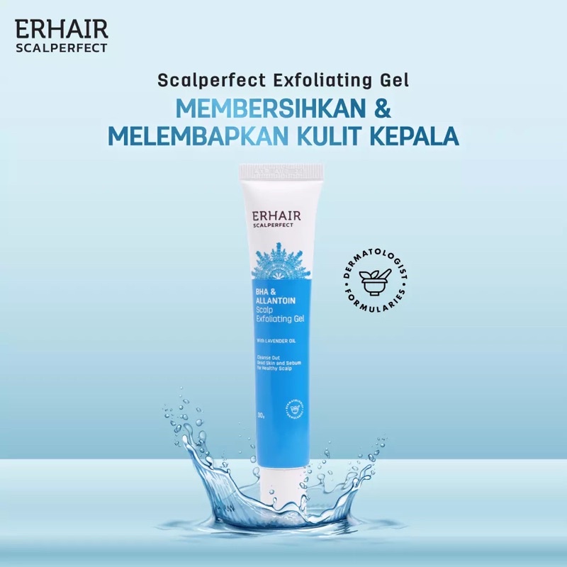 ERHAIR SCALPERFECT BHA &amp; ALLANTOIN SCALP EXFOLIATING GEL 30GR