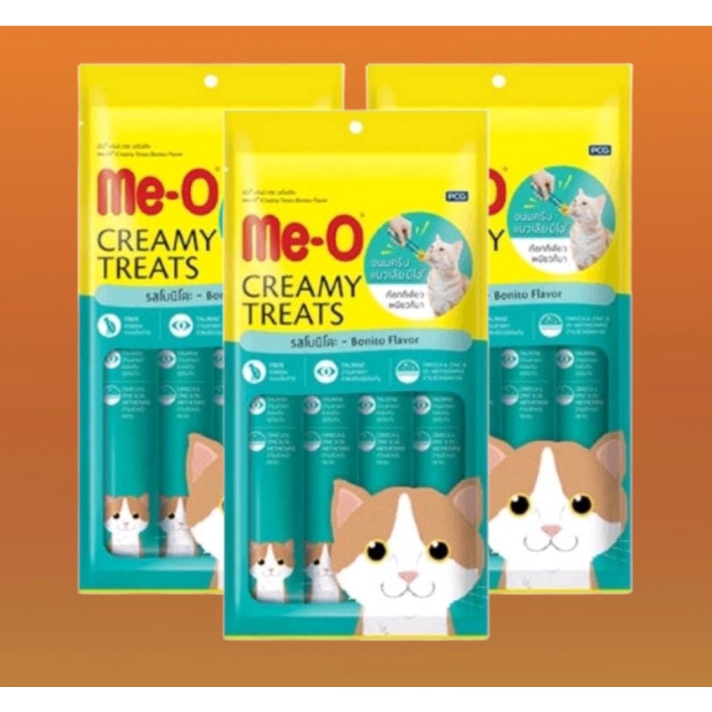 MEO CREAMY TREATS SNACK KUCING 15Gr ECER