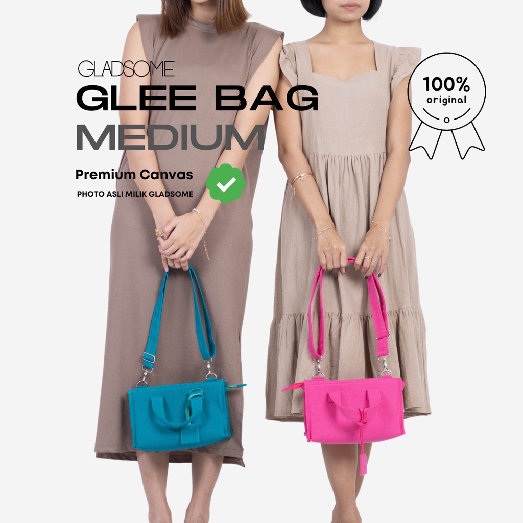 GLEE BAG - MEDIUM // Canvas Bag GLADSOME  ORIGINAL - Tas Selempang
