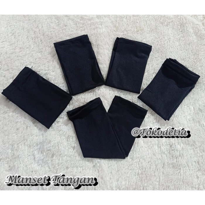Handsock manset tangan polos / manset polos lengan panjang / handsock tanpa lubang jempol-1
