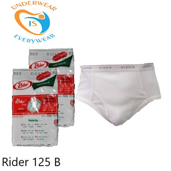 1 Pcs Celana Dalam Rider - Celana Dalam Pria Dewasa - Warna Putih