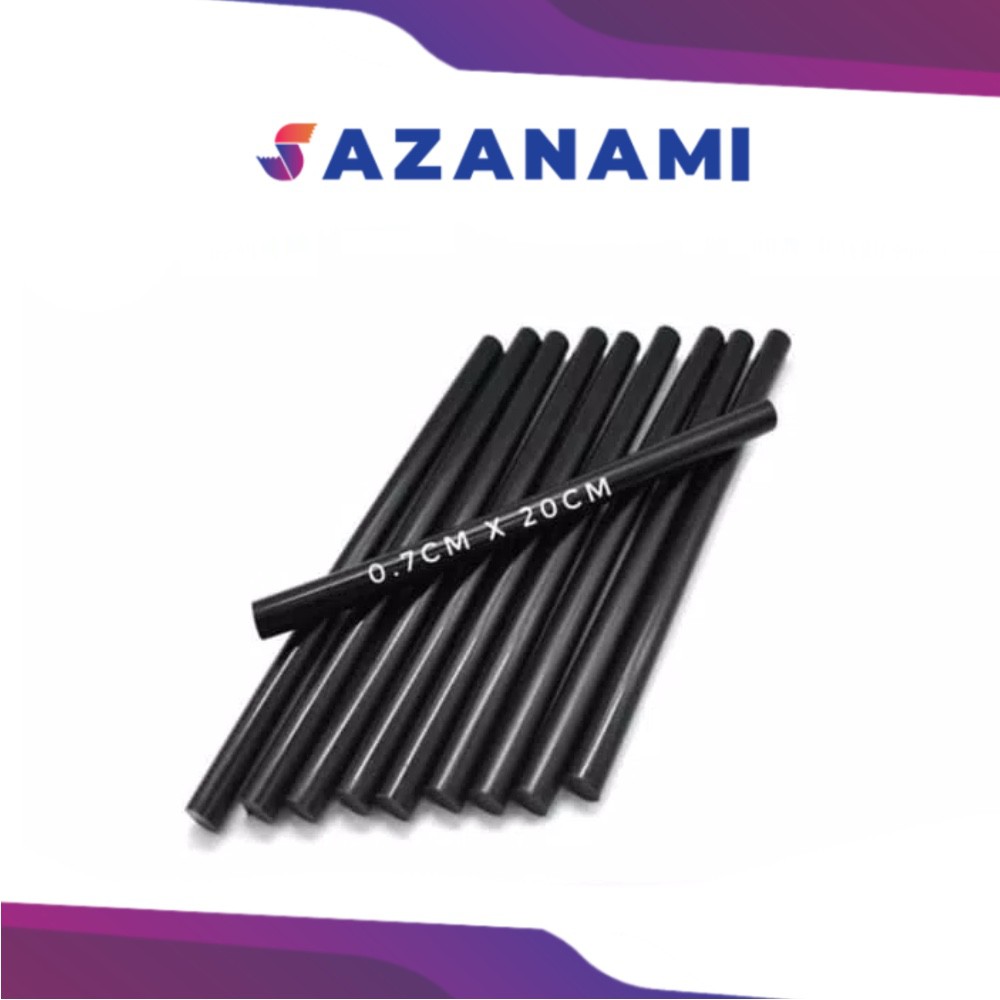 

HITAM ISI REFILL LEM TEMBAK KECIL HITAM GLUE GUN STICK 20 CM BLACK LEM BAKAR