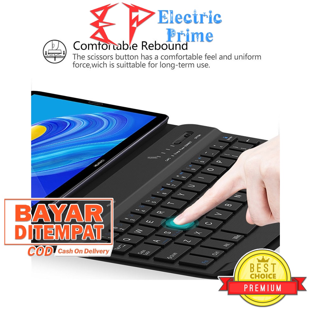 Case Samsung Galaxy Tab A7 Lite 8.7 2021 SM-T220 T225 TRIPLEDI Keyboard Bluetooth Backlit LED Flip